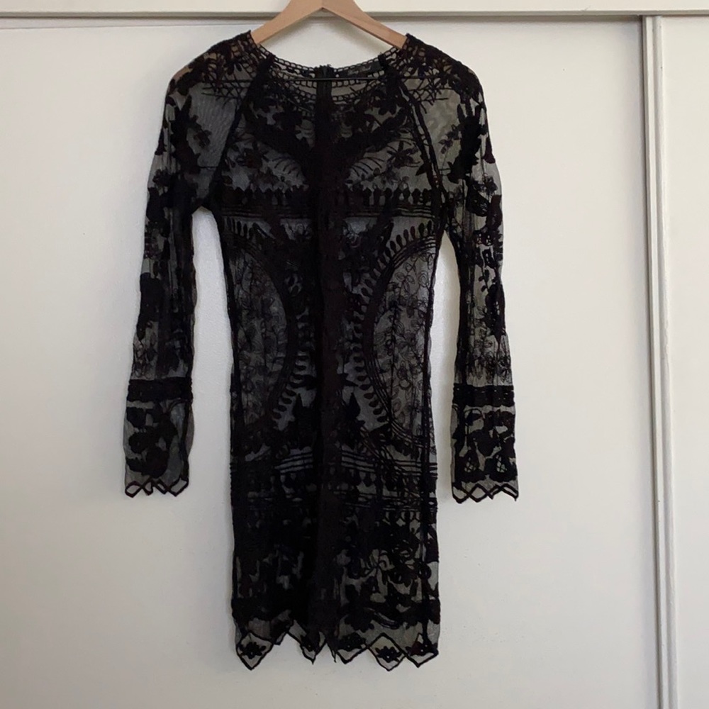 Black Lace Dress S
